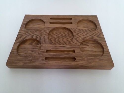 Deska taca na napoje whisky wino dębowa postarzana prezent parapetówka dąb