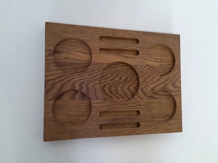 Deska taca na napoje whisky wino dębowa postarzana prezent parapetówka dąb