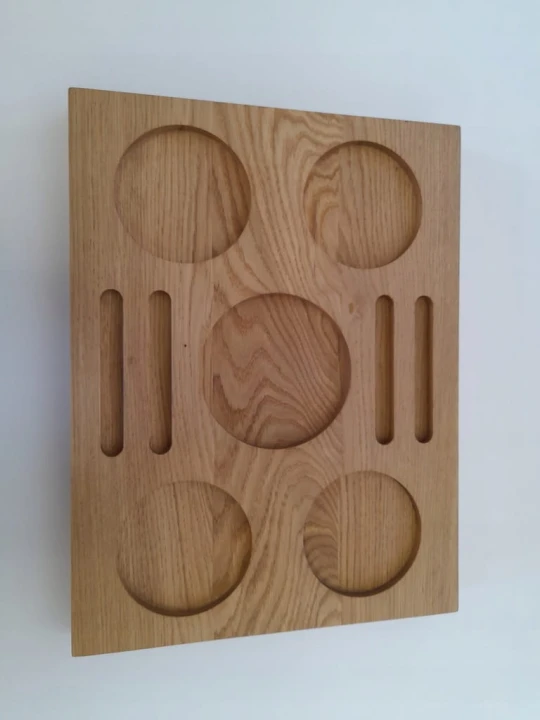 Deska taca na napoje whisky wino dębowa jasny olej prezent parapetówka dąb