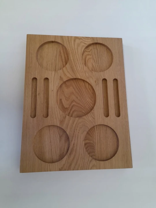 Deska taca na napoje whisky wino dębowa jasny olej prezent parapetówka dąb