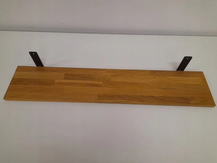 Półka drewniana dębowa ścienna do salonu kuchni loft na ścianę 100cm dąb