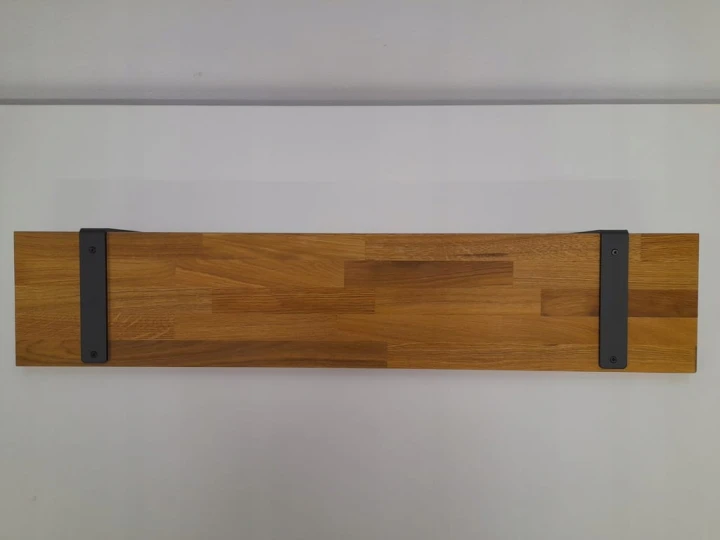 Półka drewniana dębowa ścienna do salonu kuchni loft na ścianę 100cm dąb