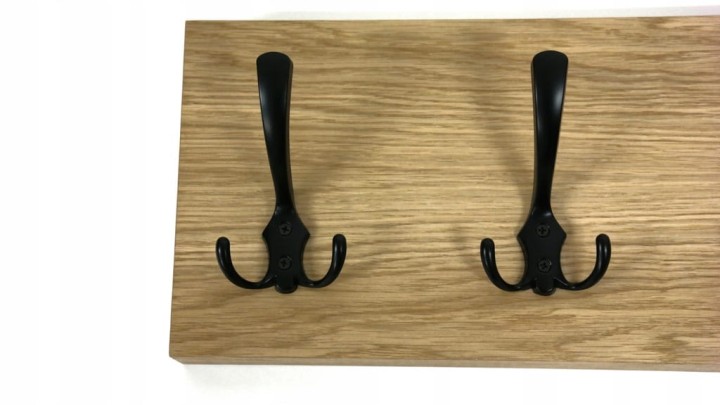 Wieszak fornir dębowy ścienny do przedpokoju na ścianę 39mm duży 100 x 20