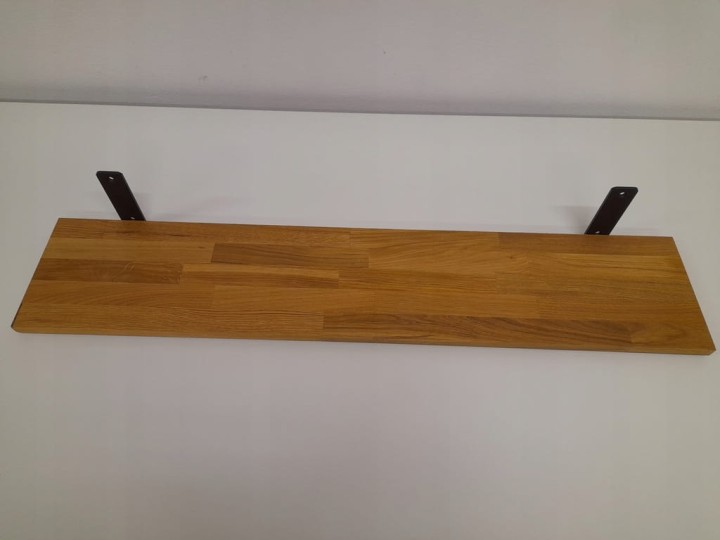 Półka drewniana dębowa ścienna do salonu kuchni loft na ścianę 60 x 20 dąb