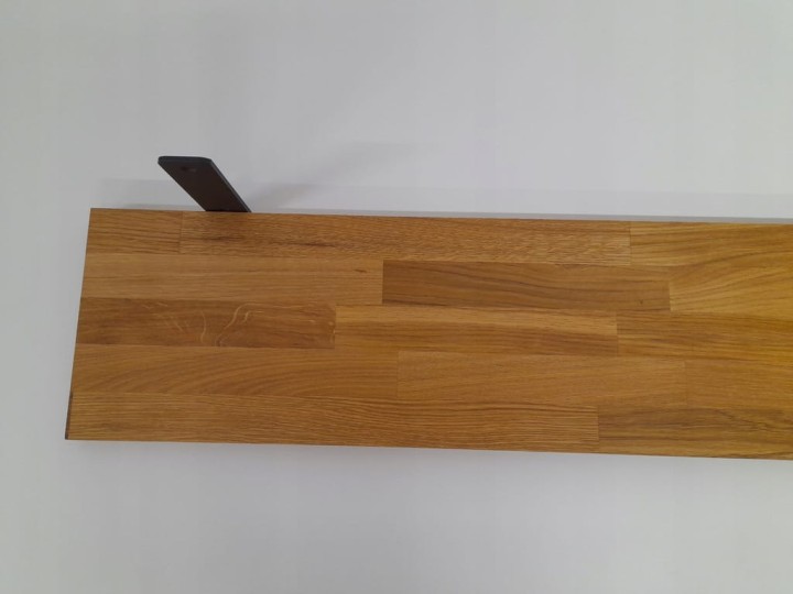 Półka drewniana dębowa ścienna do salonu kuchni loft na ścianę 60 x 20 dąb