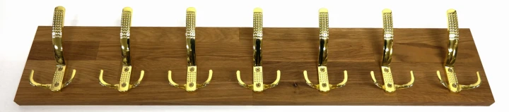 Wieszak dębowy drewniany ścienny do przedpokoju na ścianę dąb duży 80 x 15